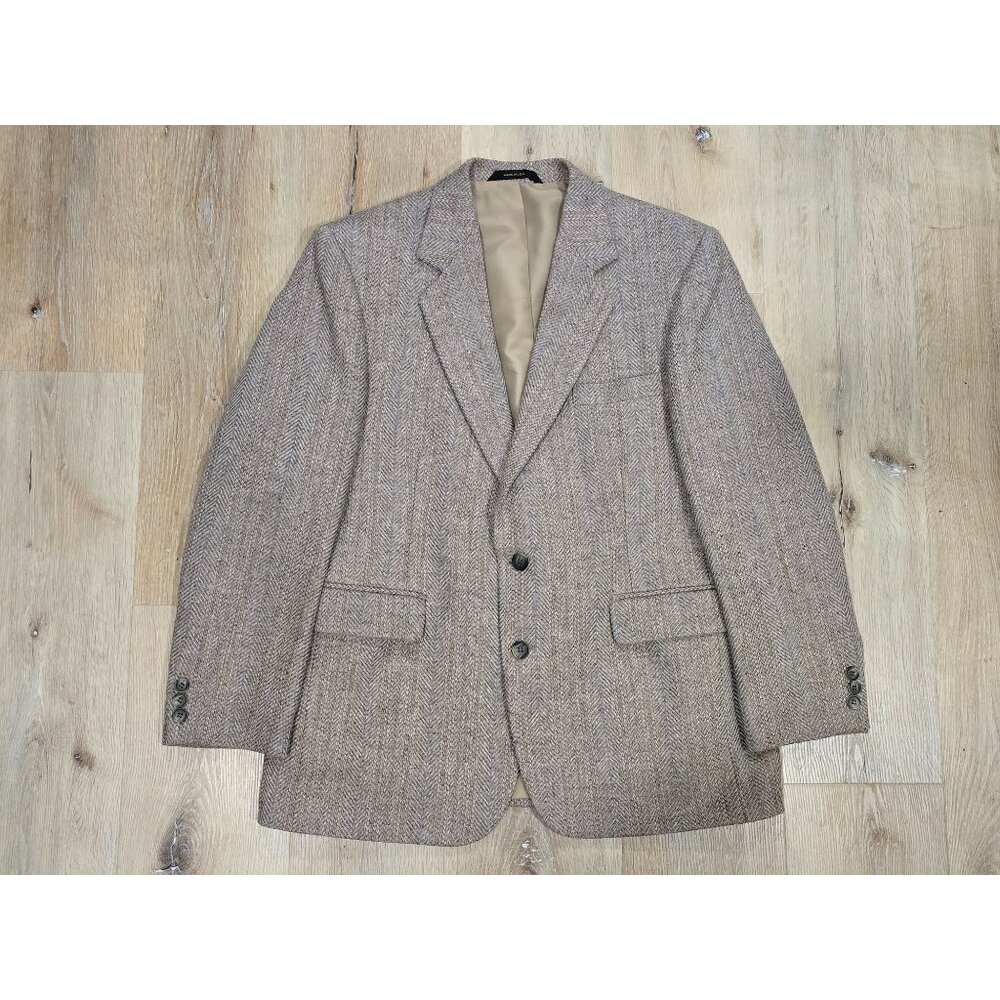 Vintage Haggar Tweed Blazer Mens 40S Wool Sport Coat Made in USA